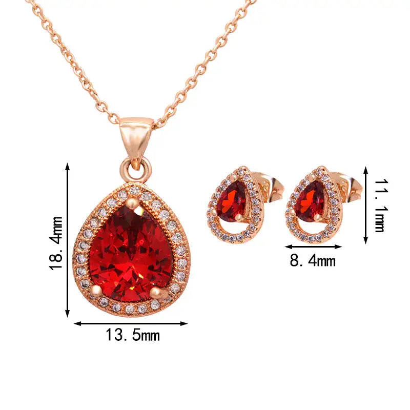 Zircon Jewelry Set sacodise.com