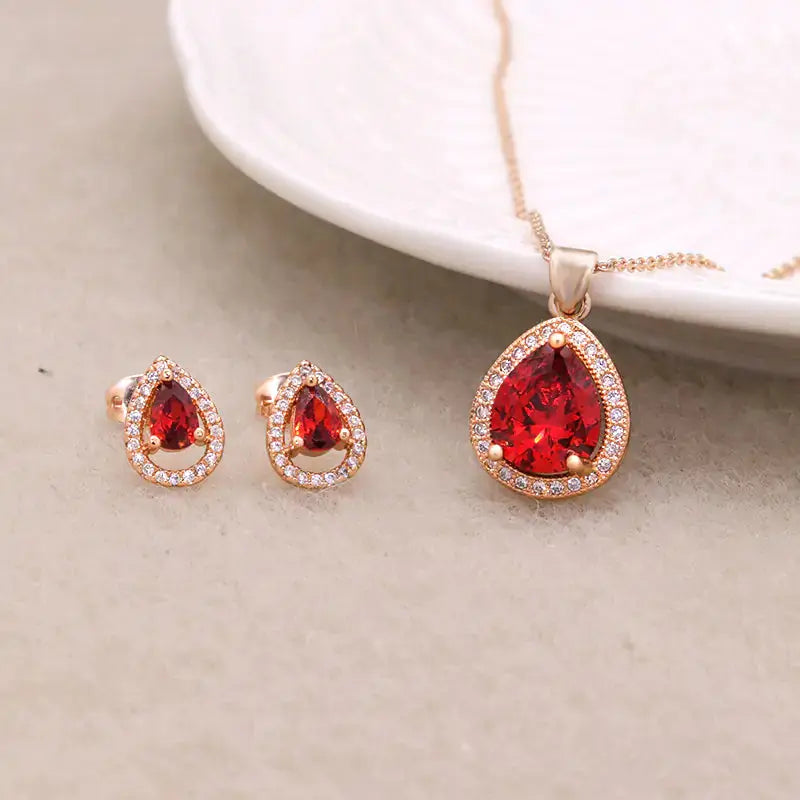 Zircon Jewelry Set sacodise.com