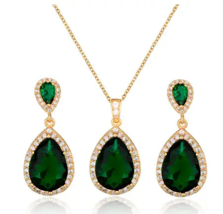 Zircon Jewelry Set sacodise.com