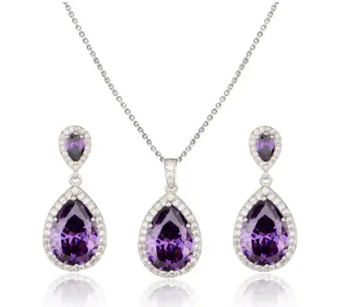 Zircon Jewelry Set sacodise.com