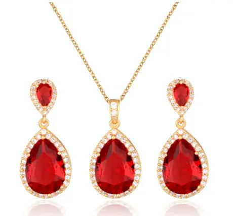 Zircon Jewelry Set sacodise.com