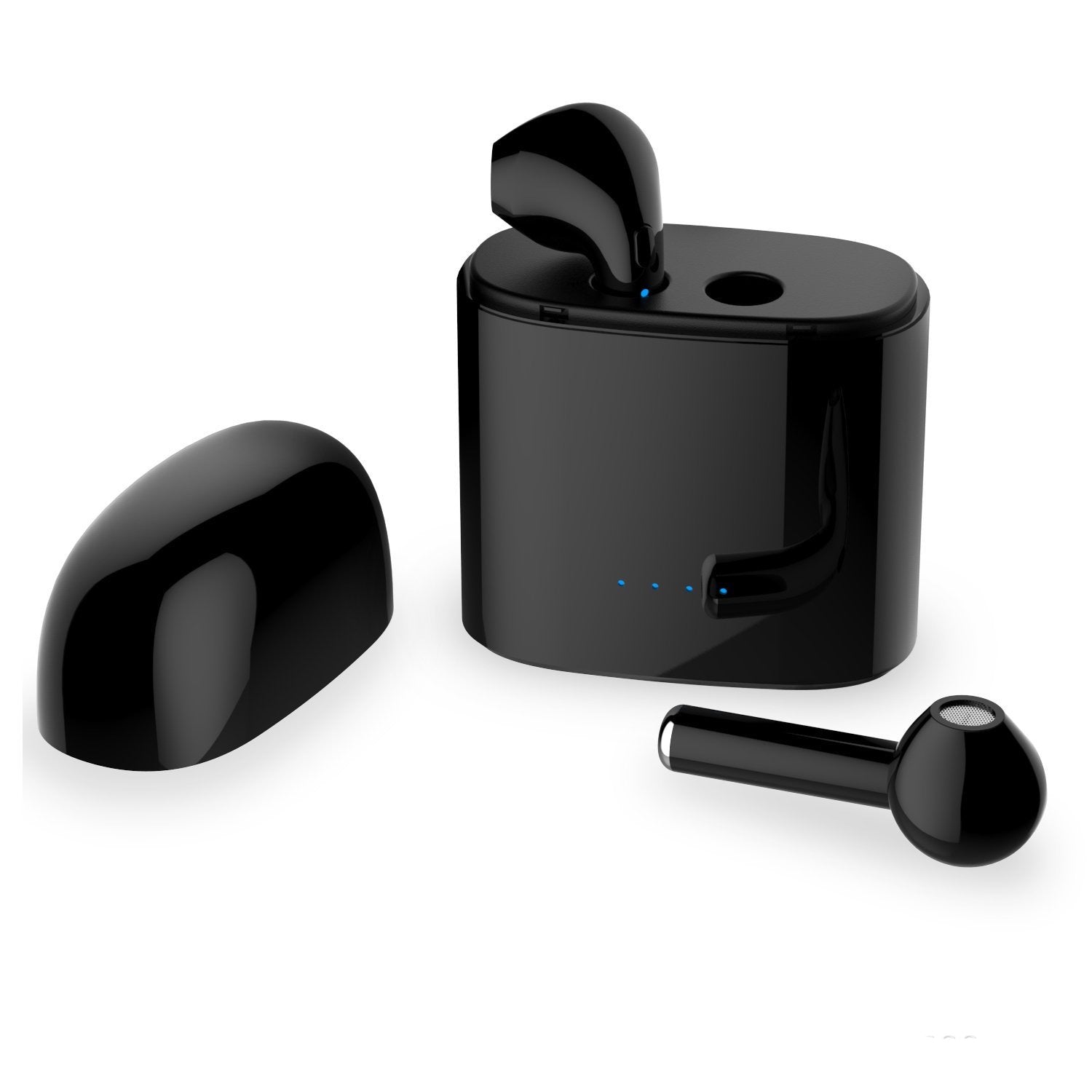 Dual Chamber Wireless Bluetooth Earphones With Charging Box Salmon Lucky