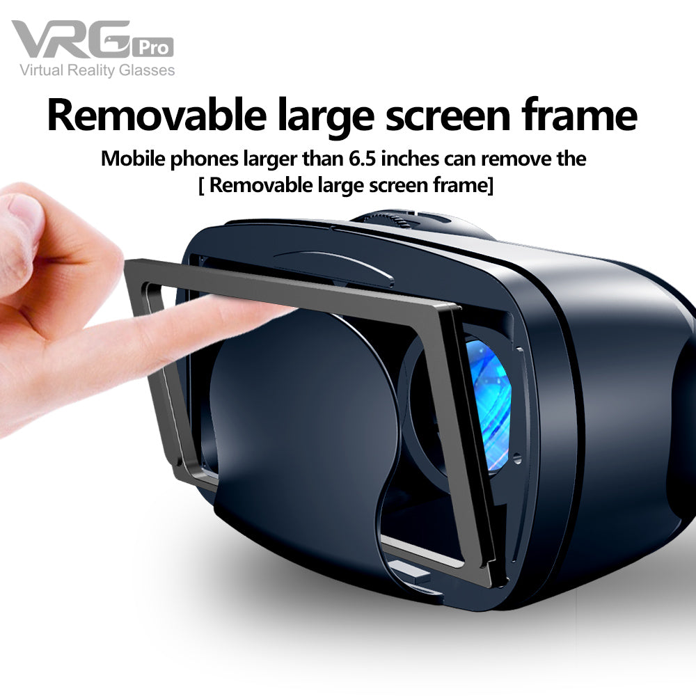 Large Screen Virtual Reality Headset Smart 3D VR Glasses Lilac Milo