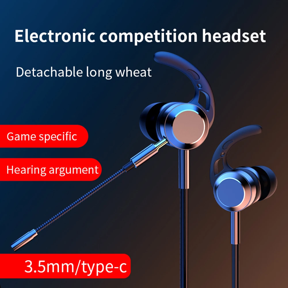 In-Ear Bass Metal Wired Gaming Earphones with Mic Lilac Milo