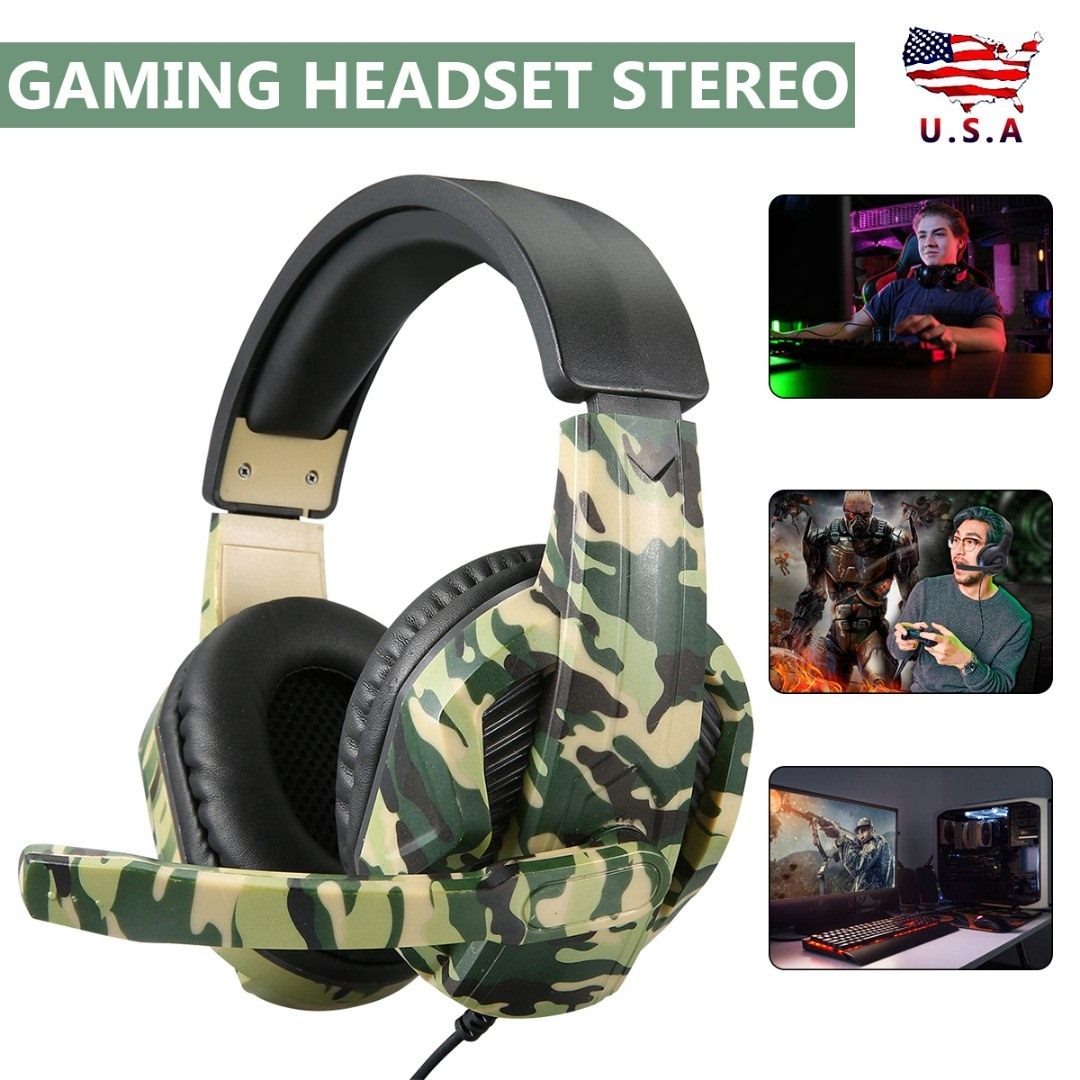 3.5mm Gaming Headset Stereo Surround Headphone For PS4 Laptop Xbox Lilac Milo