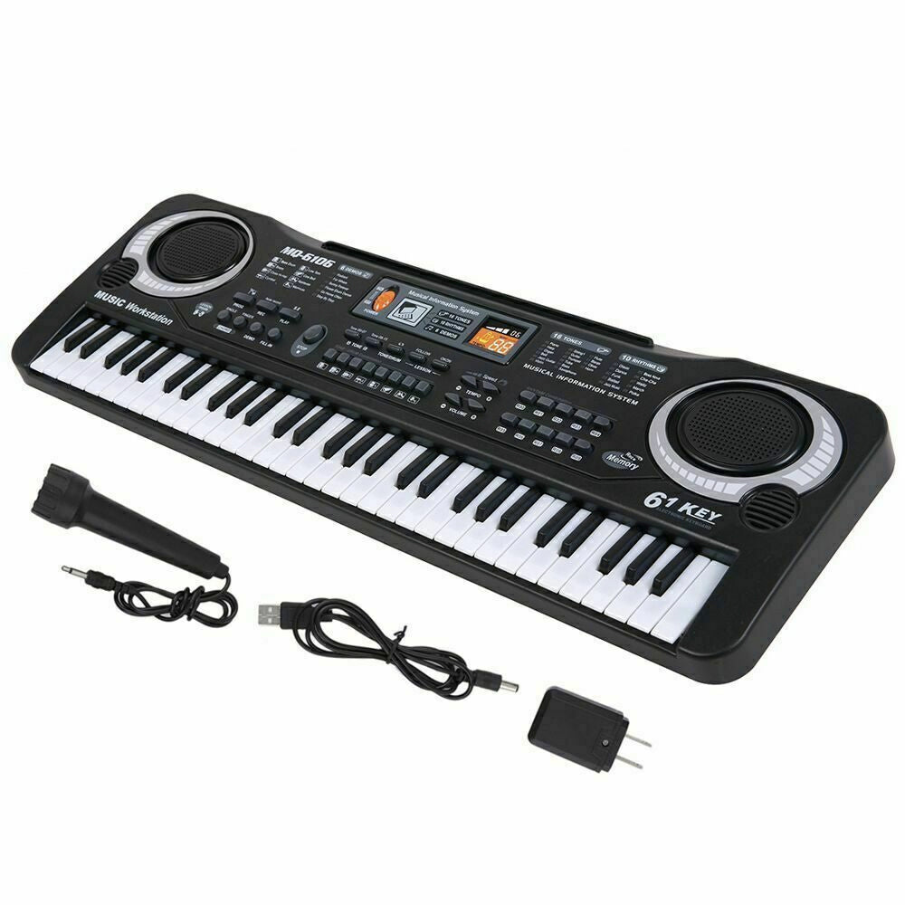 Electronic Keyboard Musical Portable Piano for Kids Yellow Pandora