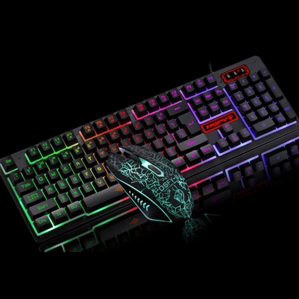 Ninja Dragons Z4 104 Keys LED Flame Gaming Keyboard with 2000 DPI Yellow Pandora