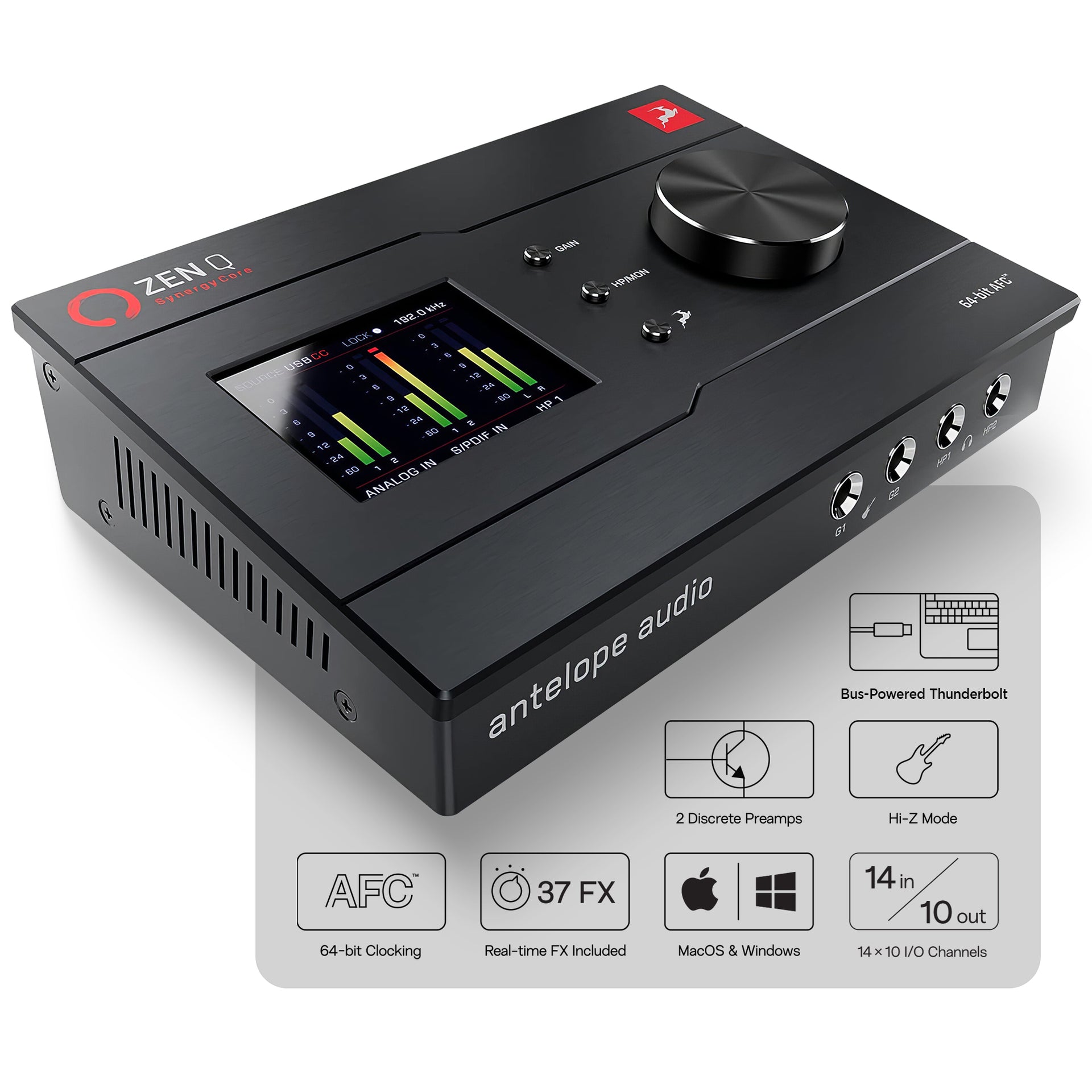 Antelope Audio - Zen Q | 14x10 USB Audio Interface Cerulean Thalassa