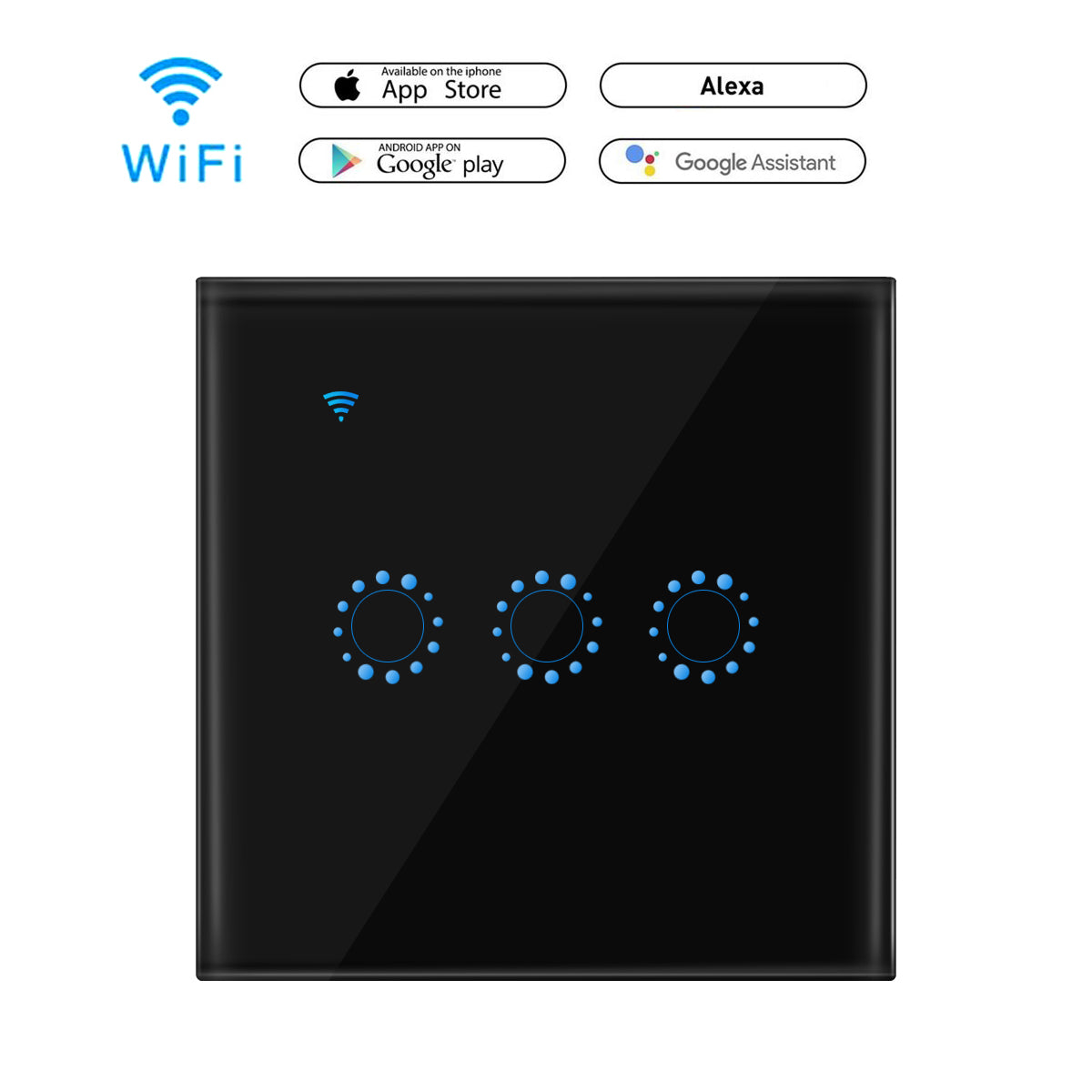 86 Type Smart Home Touch Switch EU Standard Teal Simba