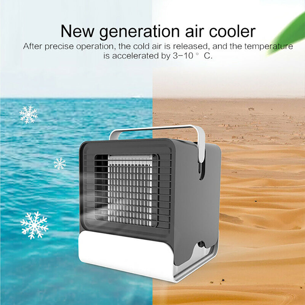 USB Mini Negative Ion Cool Fan Air Conditioner Teal Simba