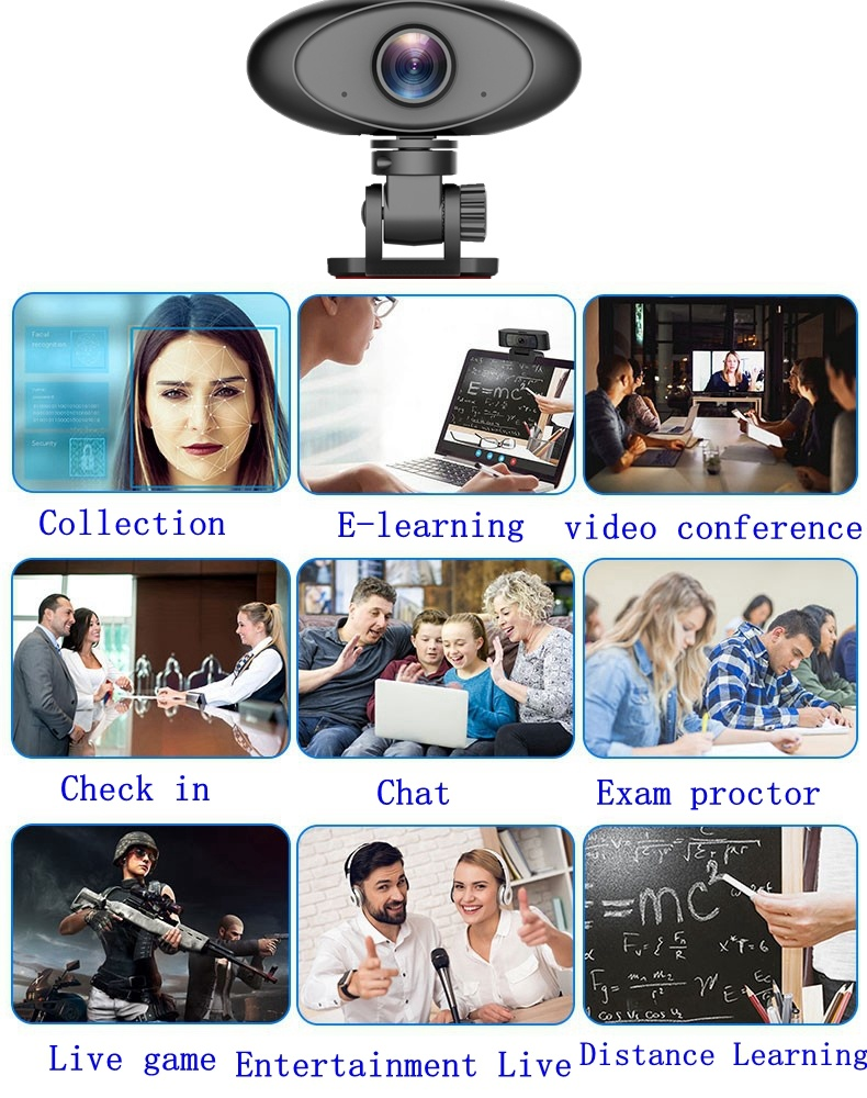 HD 1080P Webcam Noise Reducing USB Computer Desktop Camera Lilac Milo