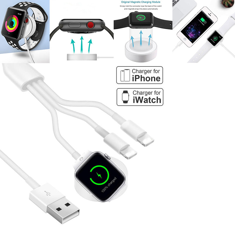 3 in 1 Wireless Charger Quick Charger USB Cable Teal Simba