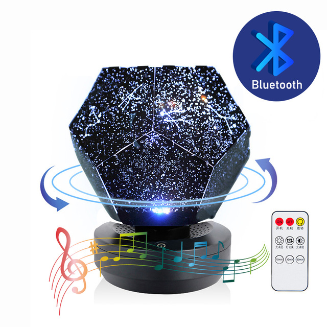 Bluetooth Speaker Star Light Projector Starry LED Galaxy Lamp Teal Simba