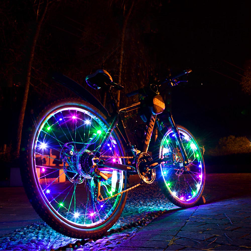 Bicycle Light Colorful Mini Led Bike Wheel Spoke Light Lilac Milo