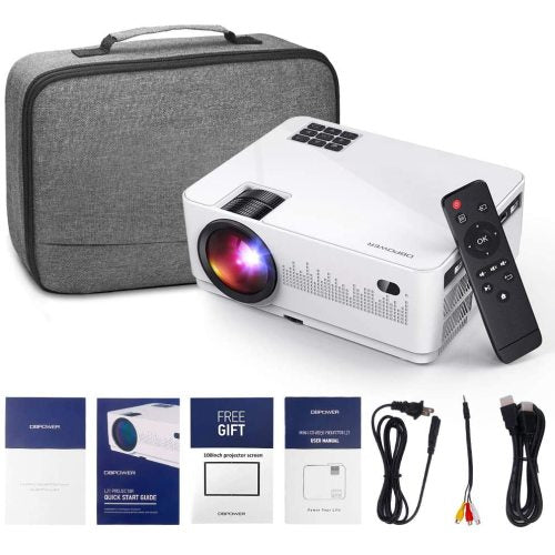 LCD Video Projector with Carrying Case HD Projector Mini Projector Teal Simba