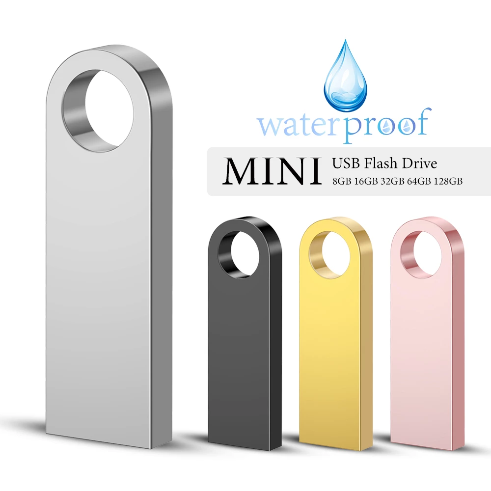 Mini Metal usb flash drive 128G 16G 8G pendrive For Gift Lilac Milo