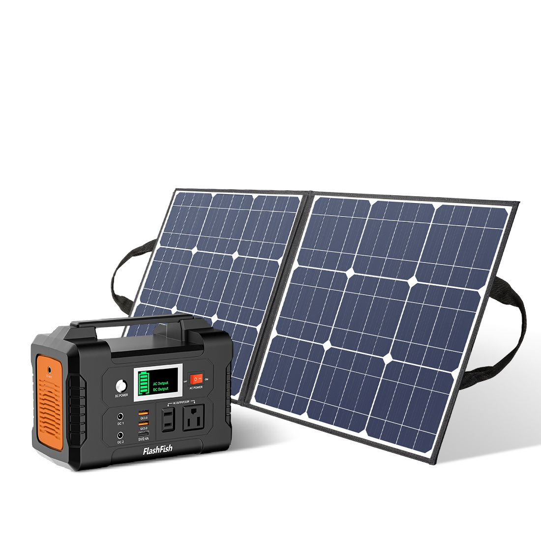 200W Portable Power Station with 50W 18V Portable Solar Panel Lilac Milo