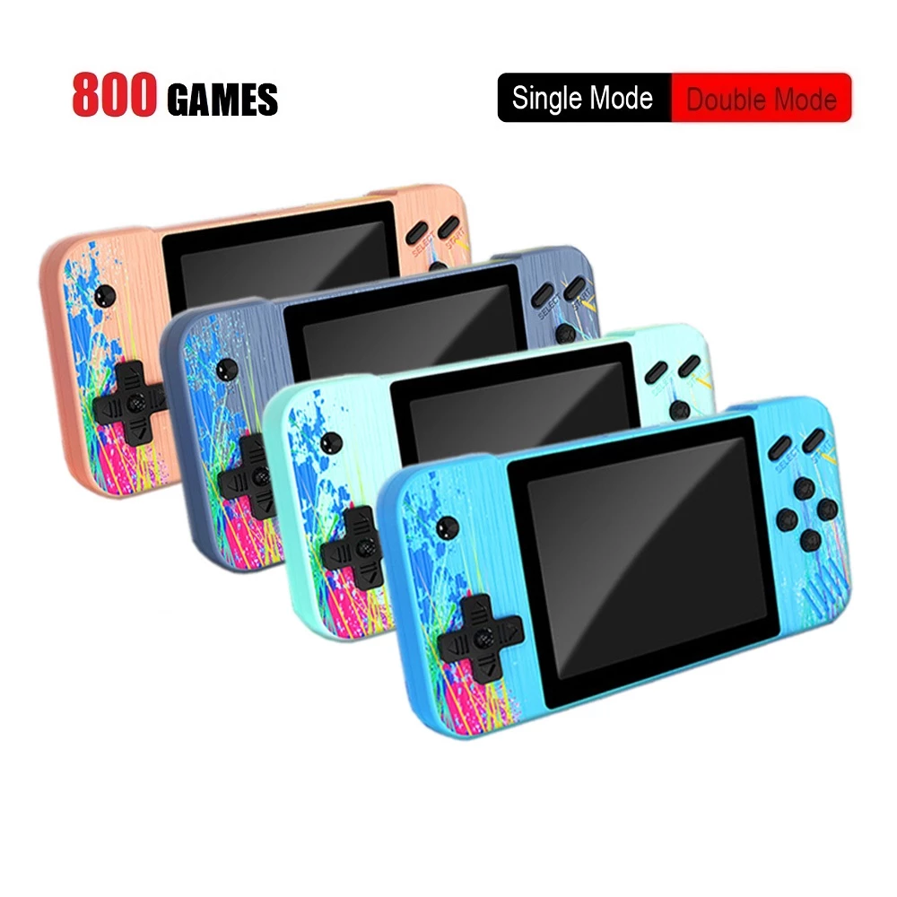 800 in 1 Portable Macaron Video Retro Game Console for Gifts Lilac Milo