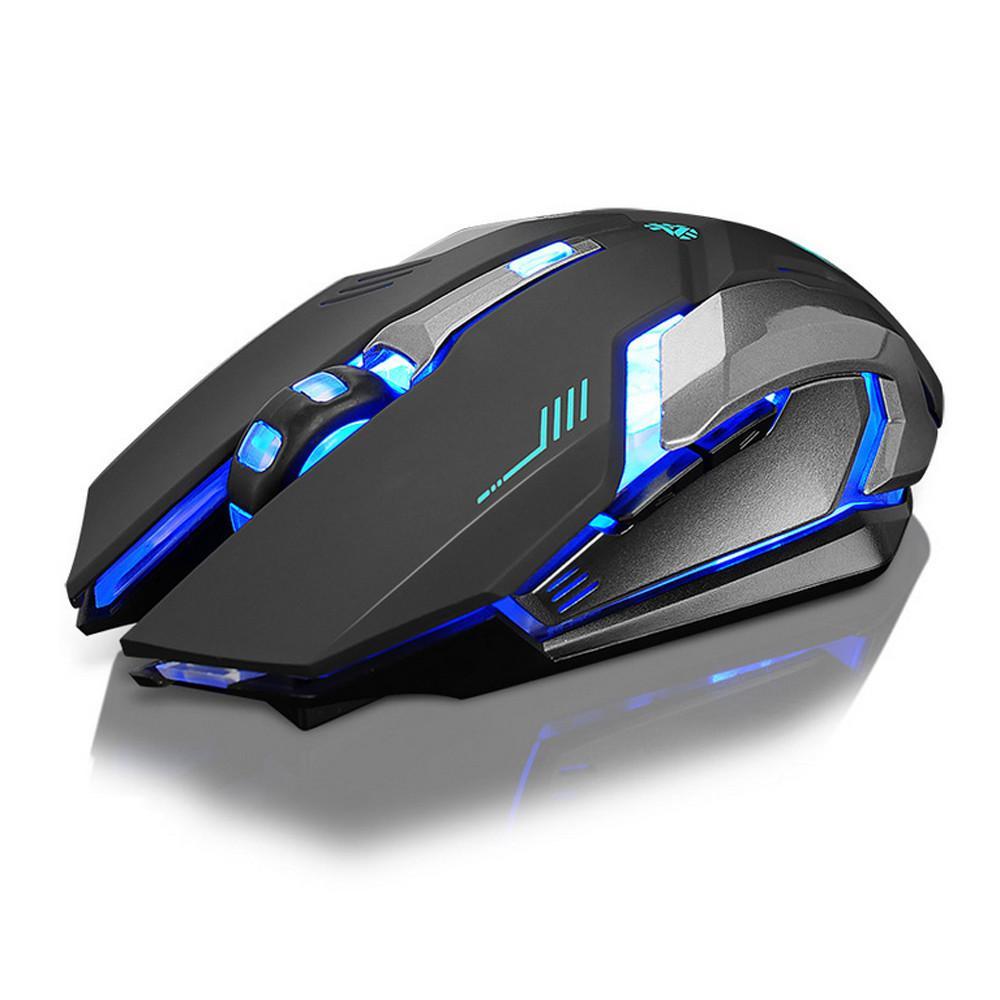 Ninja Dragon Stealth 7 Wireless Silent LED Gaming Mouse Yellow Pandora