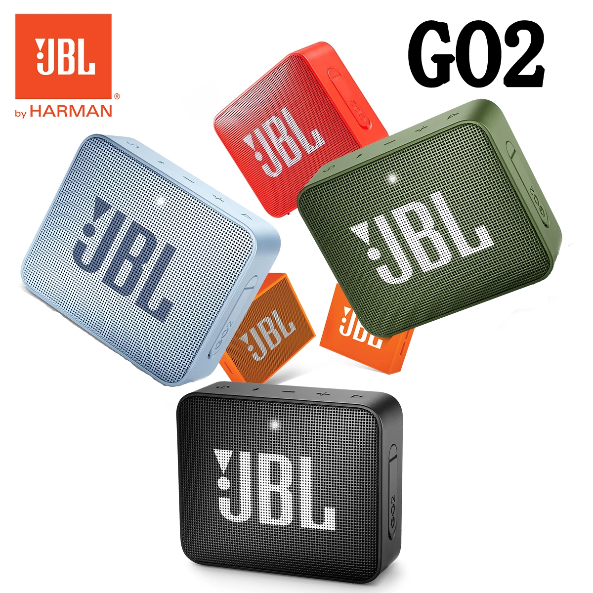 IPX7 Waterproof JBL GO 2 Wireless Bluetooth Speaker for Outdoor Lilac Milo