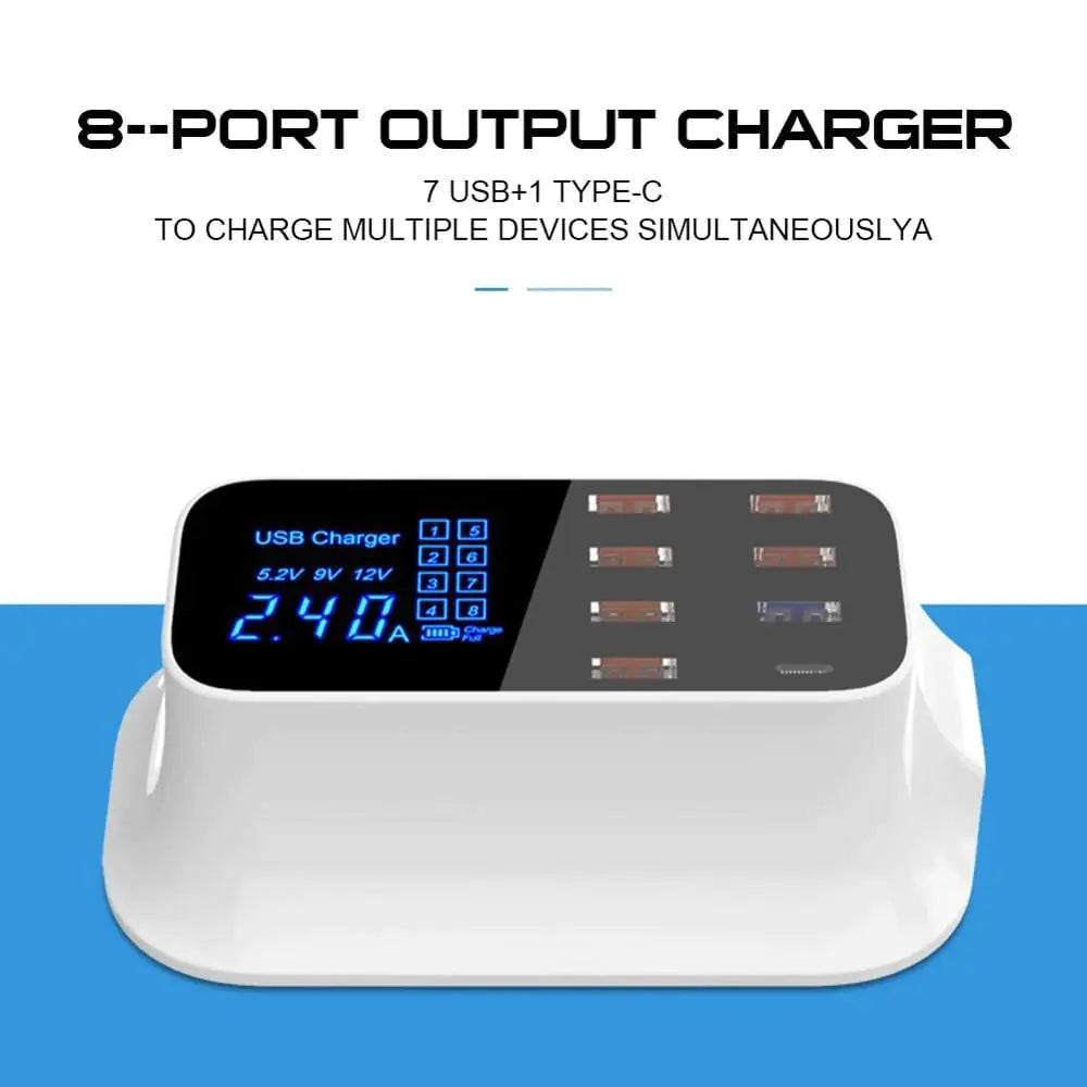 Multi-Port USB Charger Station Type C sacodise.com