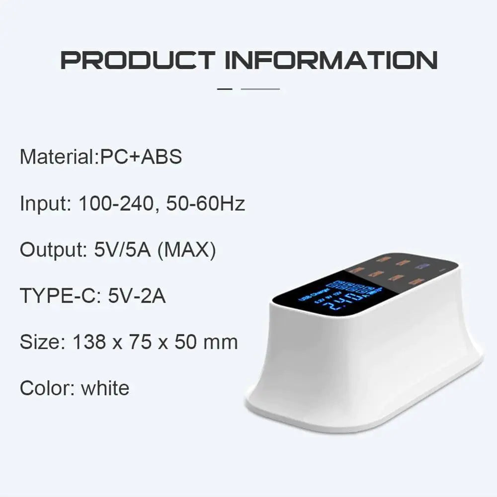 Multi-Port USB Charger Station Type C sacodise.com