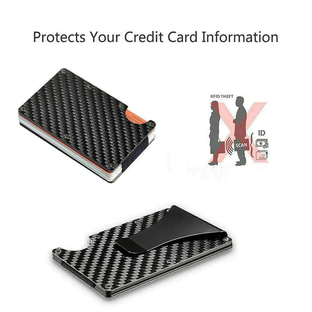 Men's RFID Blocking Carbon Fiber Wallet sacodise.com