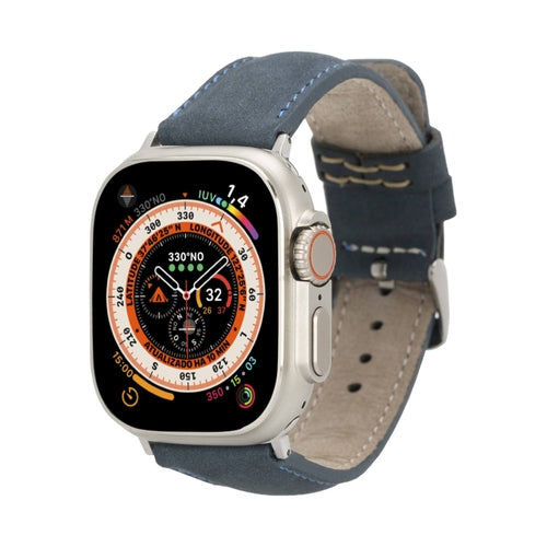 Jackson Leather Bands for Apple Watch 9, Ultra 2 & SE Chocolate Crius