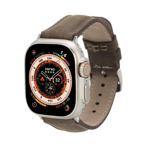 Jackson Leather Bands for Apple Watch 9, Ultra 2 & SE Chocolate Crius