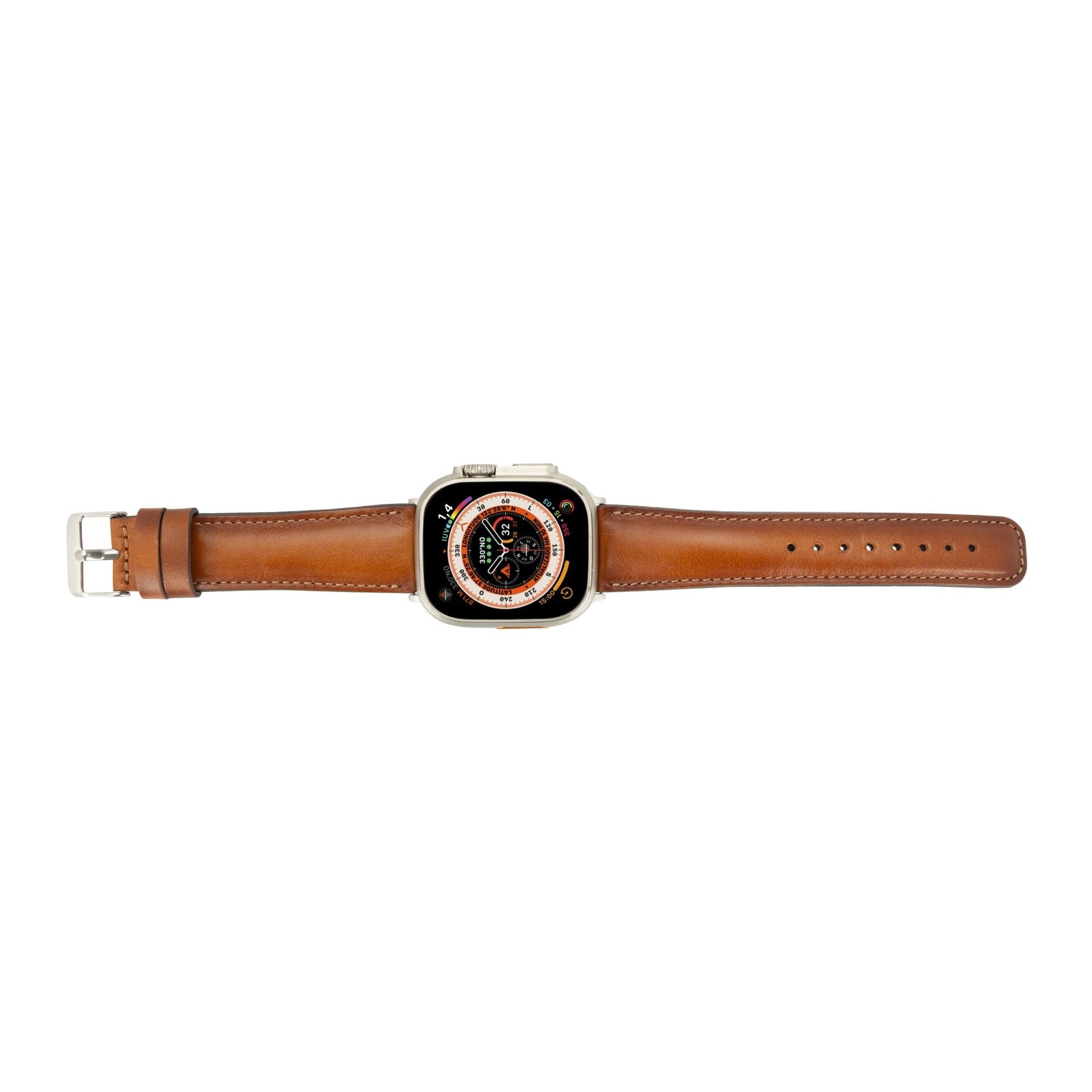 Jackson Leather Bands for Apple Watch 9, Ultra 2 & SE Chocolate Crius