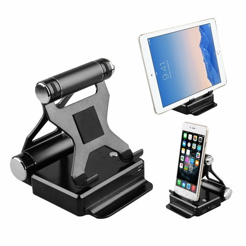 Podium Style Stand With Extended Battery Up To 200% For iPad, iPhone Salmon Lucky