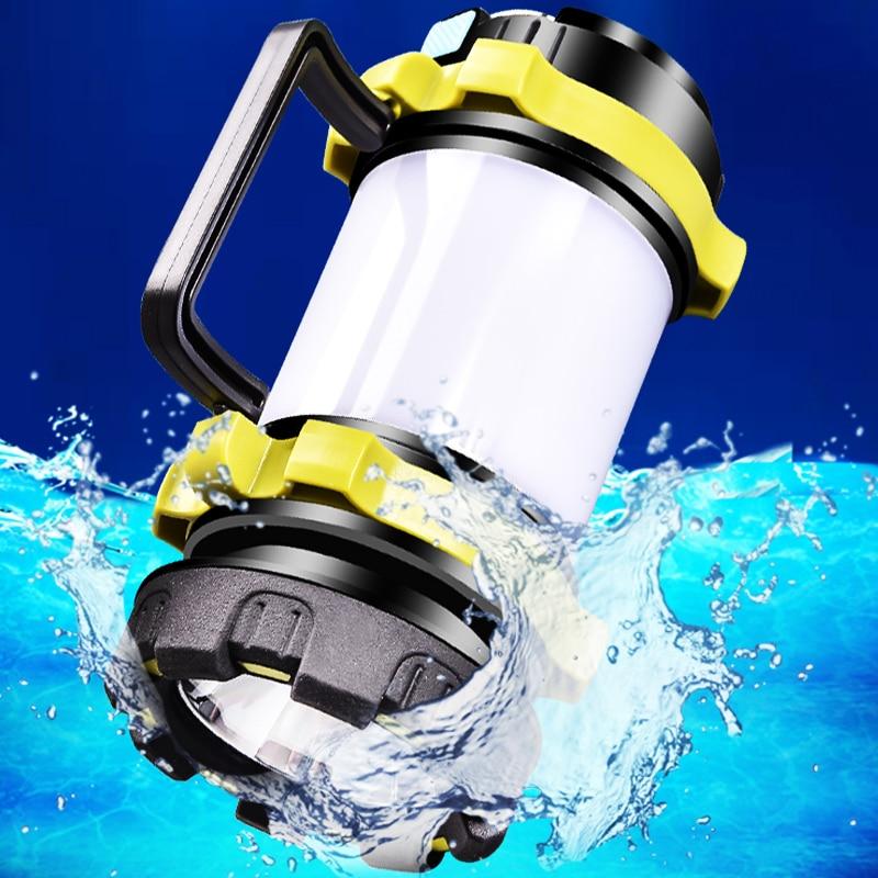 Handheld Multifunction LED Camping Waterproof Lantern Yellow Pandora