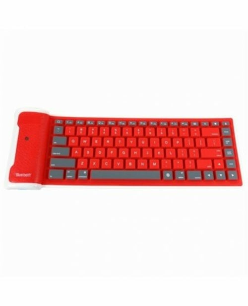 Type Out Of A Box With Flexible Silicone Bluetooth Keyboard Salmon Lucky