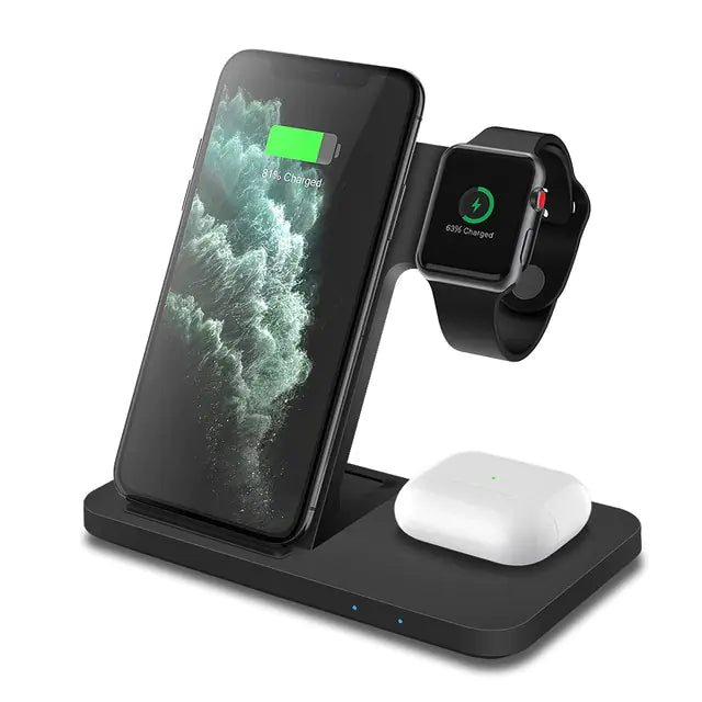 3in1 Wireless Fast Charger Dock Station sacodise.com