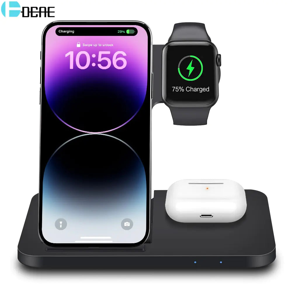 3in1 Wireless Fast Charger Dock Station sacodise.com