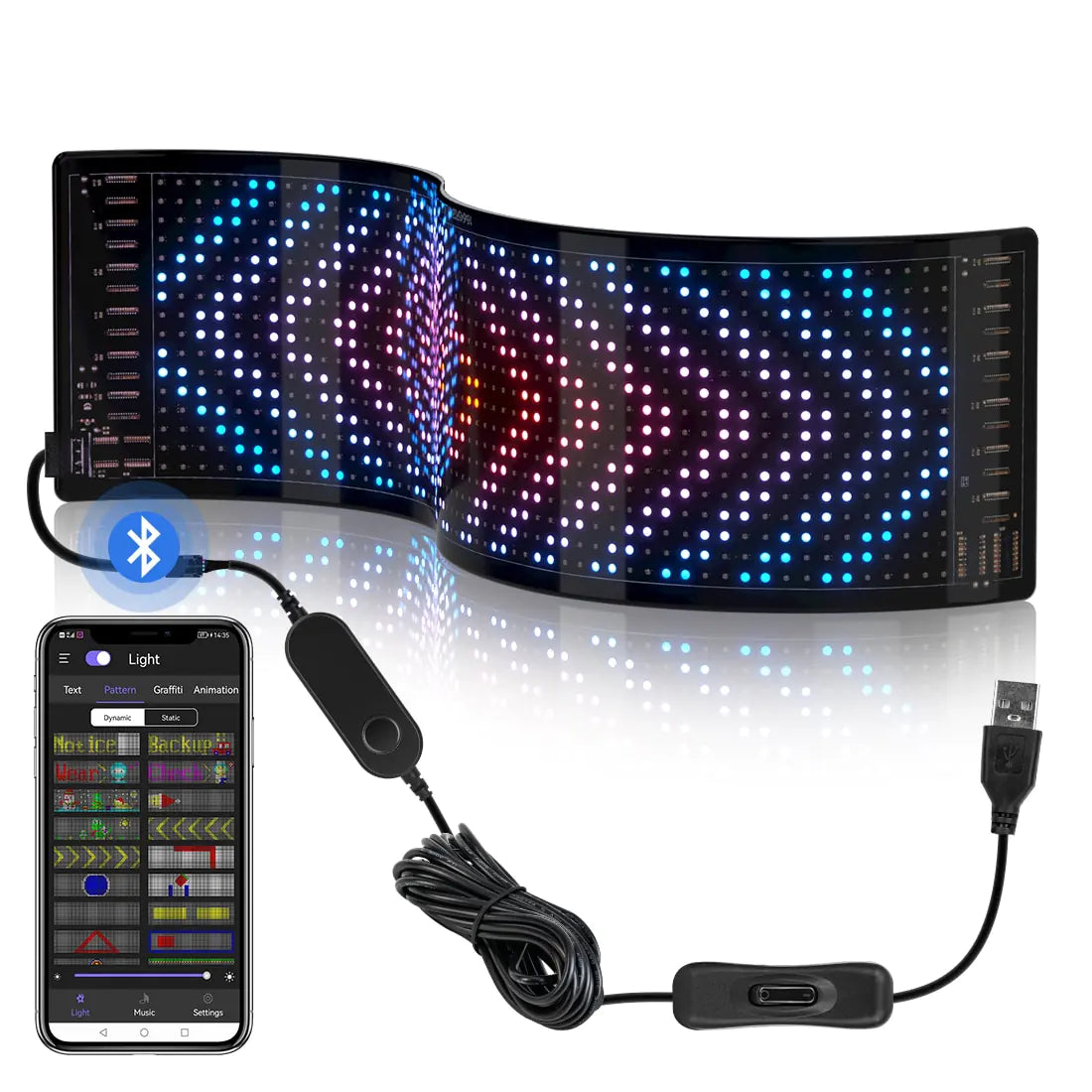 LED Matrix Pixel Panel Bluetooth sacodise.com